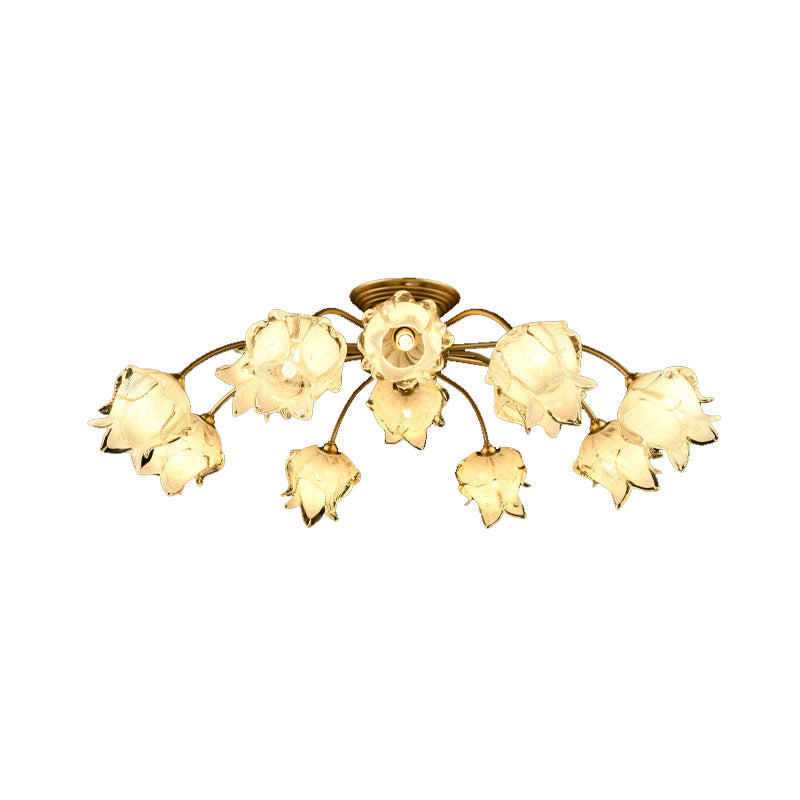 12 luces Pétal semi rascillo de techo de techo