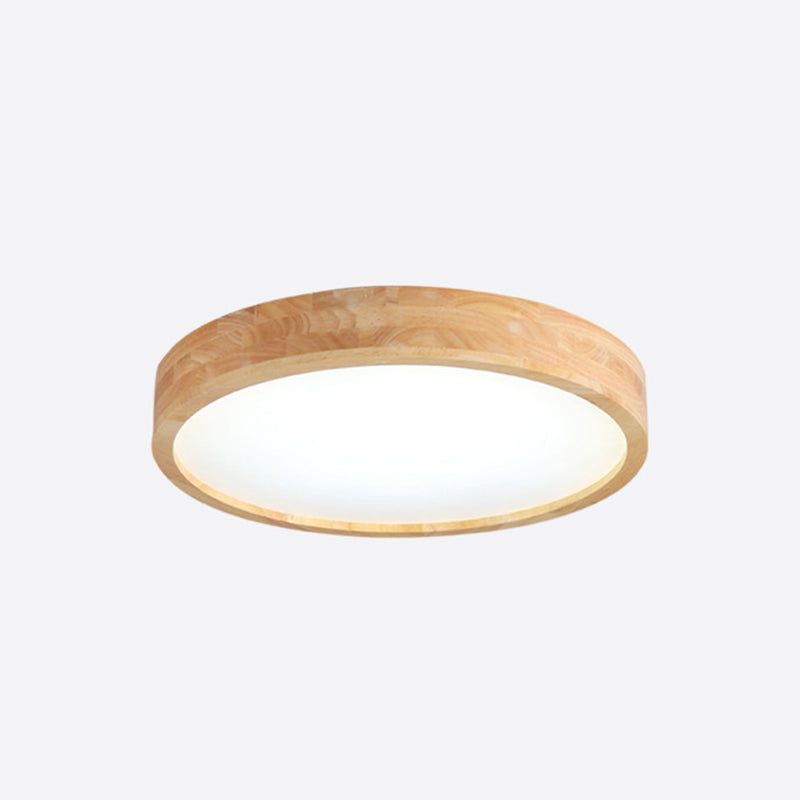 Luz de techo LED geométrica de madera en soporte empotrado interior acrílico de estilo conciso moderno en color registro