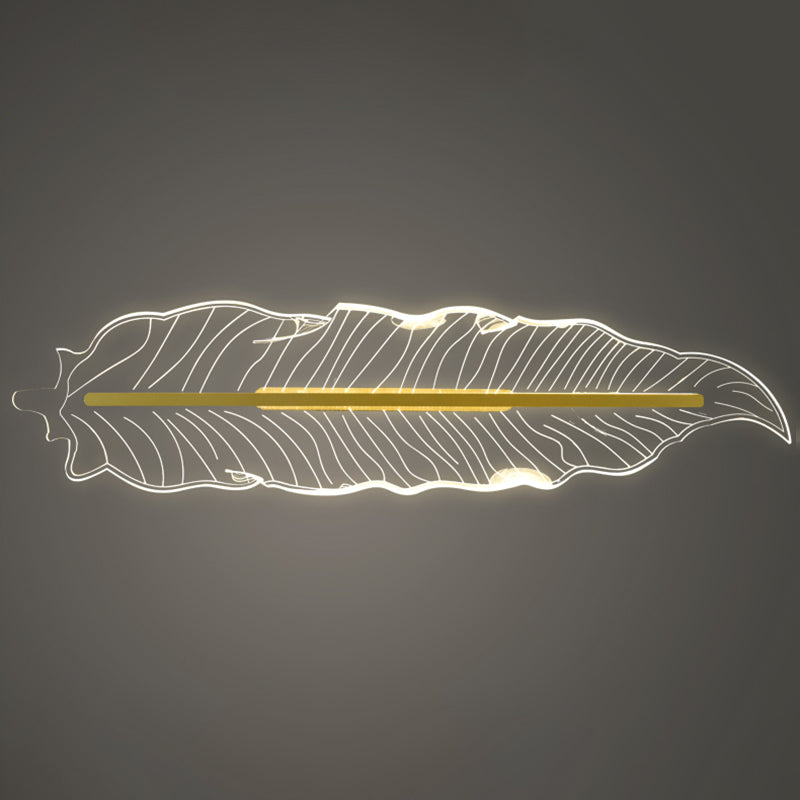 Éclairage île moderne en or