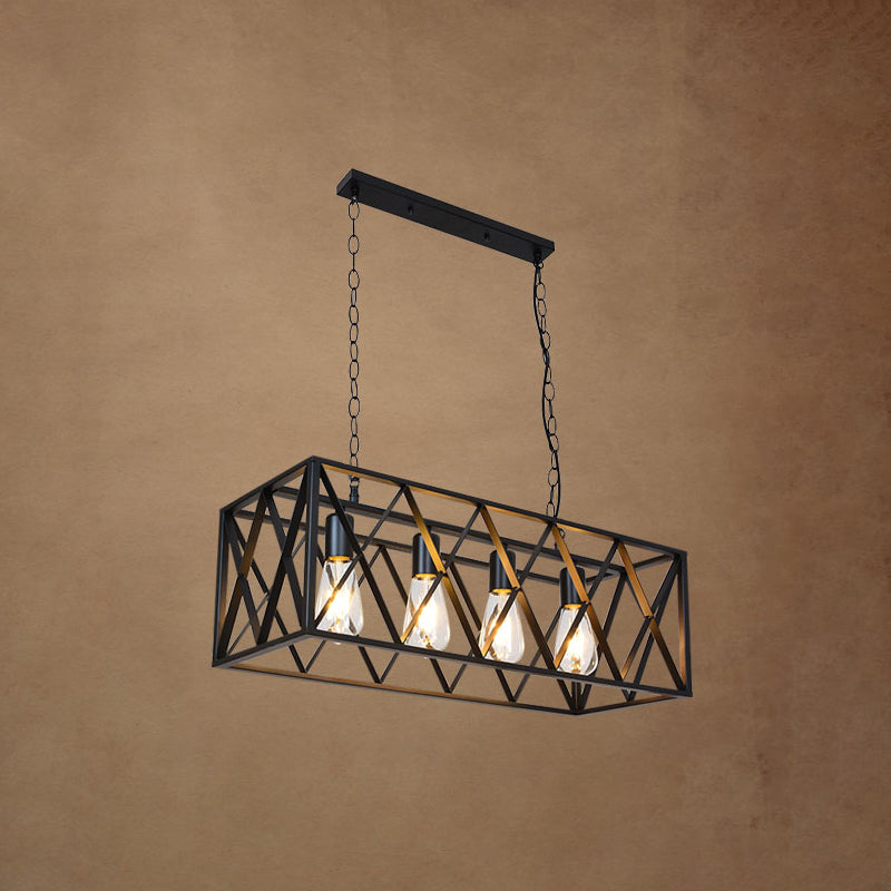 Éclairage d'île linéaire métal