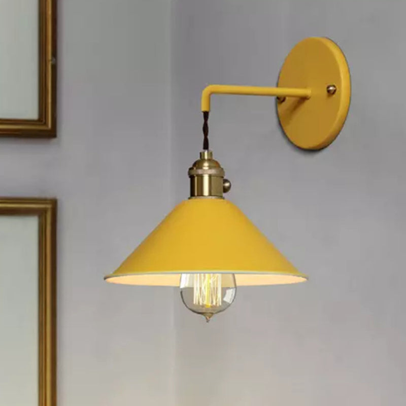 Moderne nordische Makkaron -Hängende Wandlampenmeinungskegelwandleuchte für Innenräume