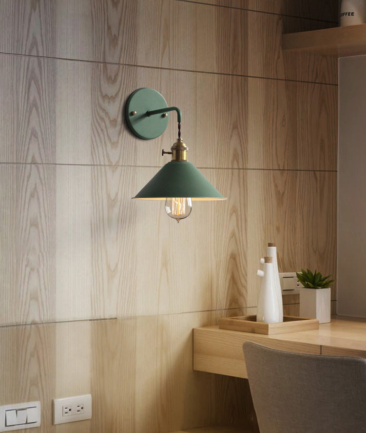 Moderne nordische Makkaron -Hängende Wandlampenmeinungskegelwandleuchte für Innenräume