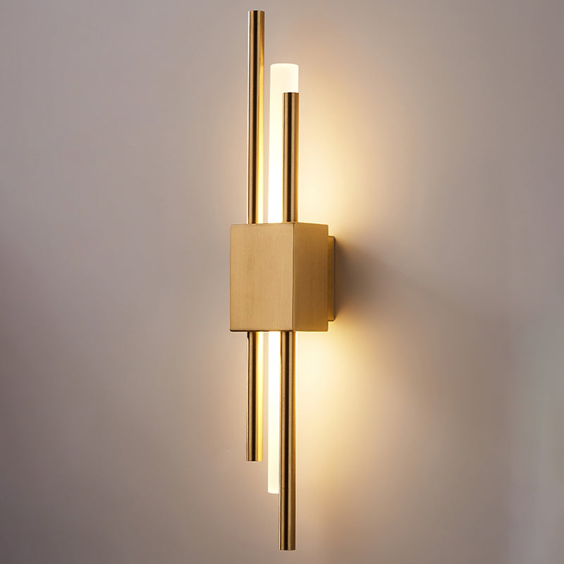 Zeitgenössische Metallwandbeleuchtung 1 Licht lineares Leuchten für Schlafzimmer