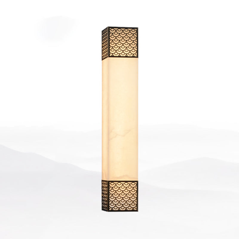 Lampada da parete a parete quadrata contemporanea Lampada a monte in metallo per soggiorno