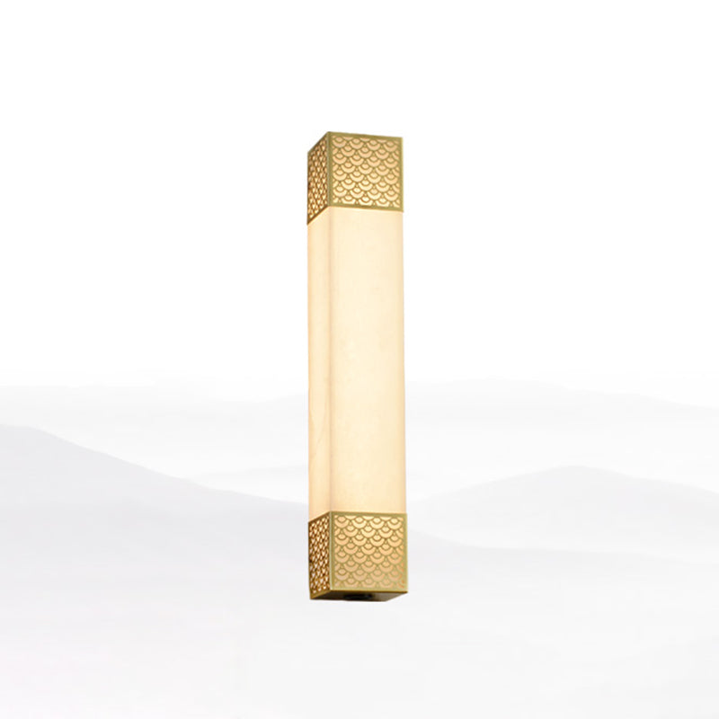 Lampada da parete a parete quadrata contemporanea Lampada a monte in metallo per soggiorno