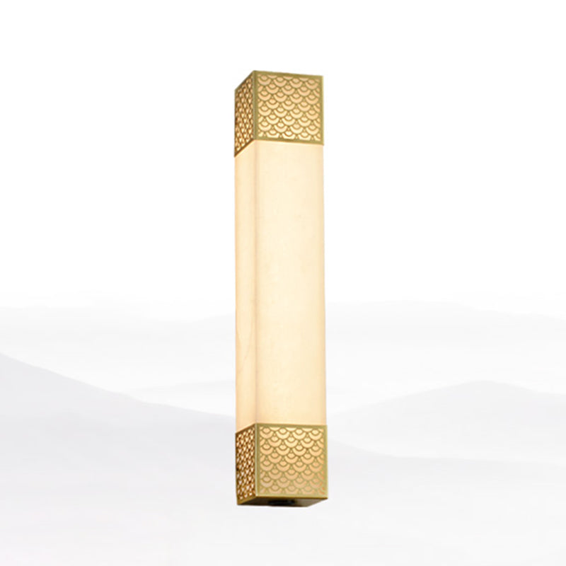 Lampada da parete a parete quadrata contemporanea Lampada a monte in metallo per soggiorno