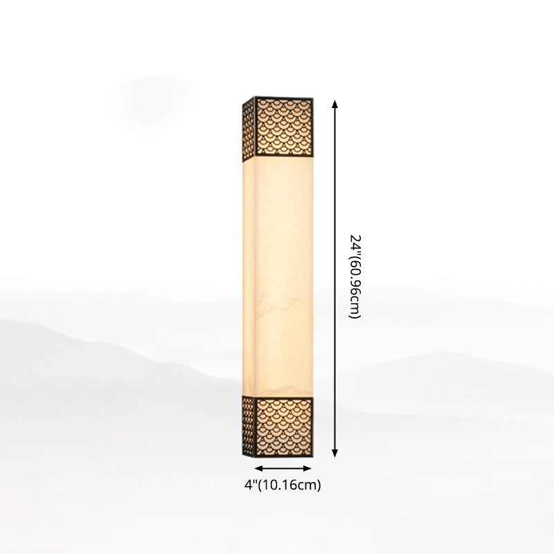 Lampada da parete a parete quadrata contemporanea Lampada a monte in metallo per soggiorno