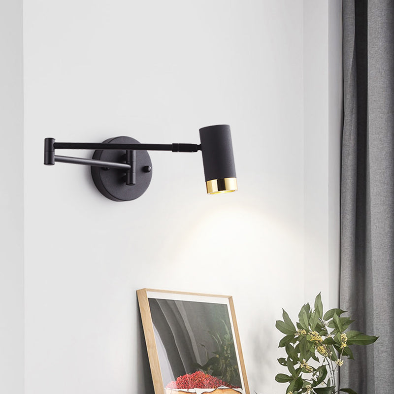 Fissature a parete in alluminio a doppio braccio Fissature a parete moderna a 1 luce Luci da parete per soggiorno per soggiorno