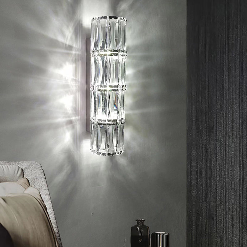 Transparante cilinderwand SCONCE Verlichting Moderne stijl Crystal Wall Mounted Lights