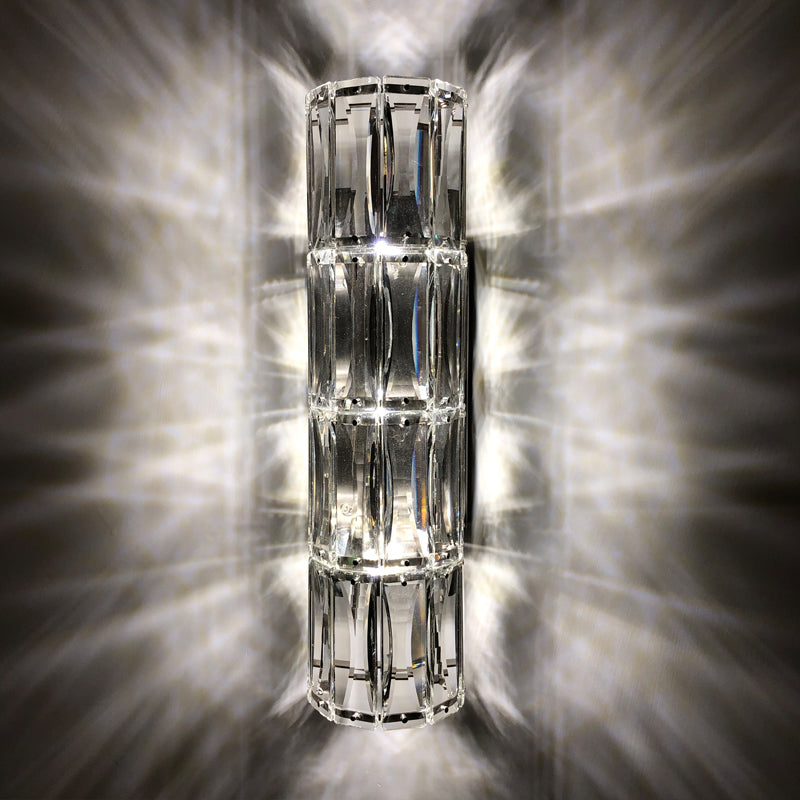 Transparante cilinderwand SCONCE Verlichting Moderne stijl Crystal Wall Mounted Lights