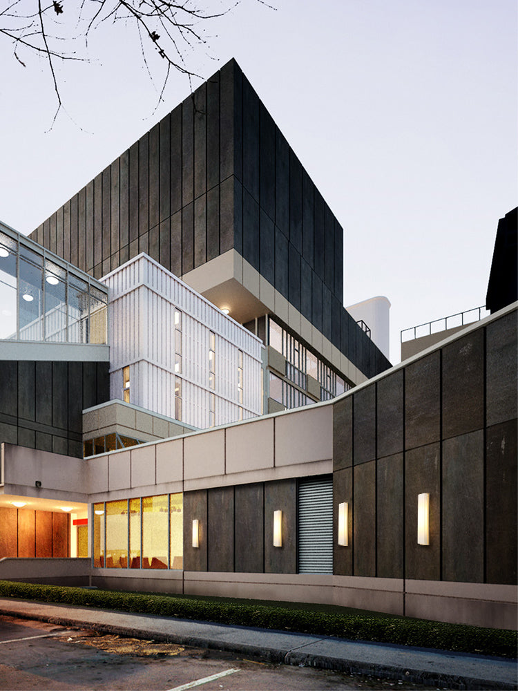 1-Light Retangular Wall Sconce Modern Simple Style LED Wall Lighting in Gold