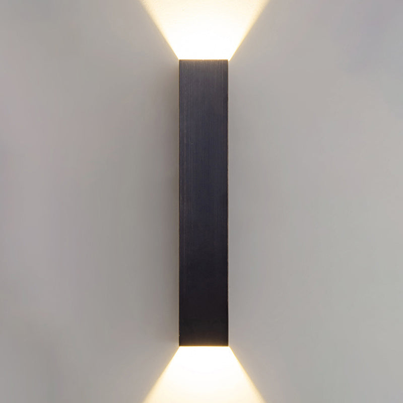 2 luces de pared geométrica de pared moderna de estilo de metal de estilo simple