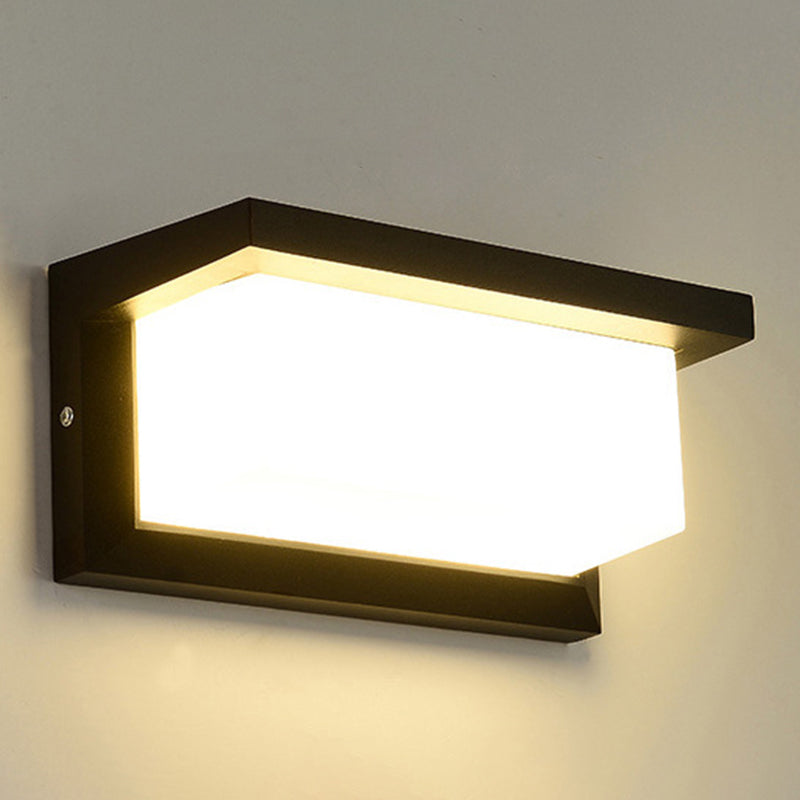 1-Licht geometrische Wandleuchten moderne einfache Style Metall-Wandbeleuchtung in Schwarz