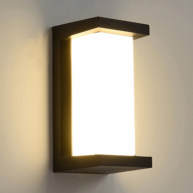 1-Licht geometrische Wandleuchten moderne einfache Style Metall-Wandbeleuchtung in Schwarz