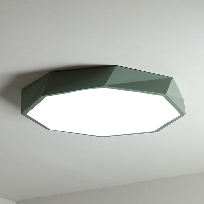 Acrilico Macaron LED de monte en el moderno estilo creativo de acero de techo geométrico de luz para dormitorio