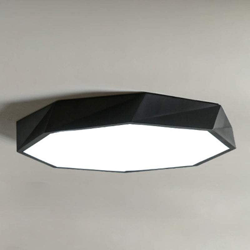 Acrilico Macaron LED de monte en el moderno estilo creativo de acero de techo geométrico de luz para dormitorio