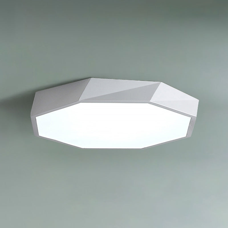 Acrilico Macaron LED de monte en el moderno estilo creativo de acero de techo geométrico de luz para dormitorio