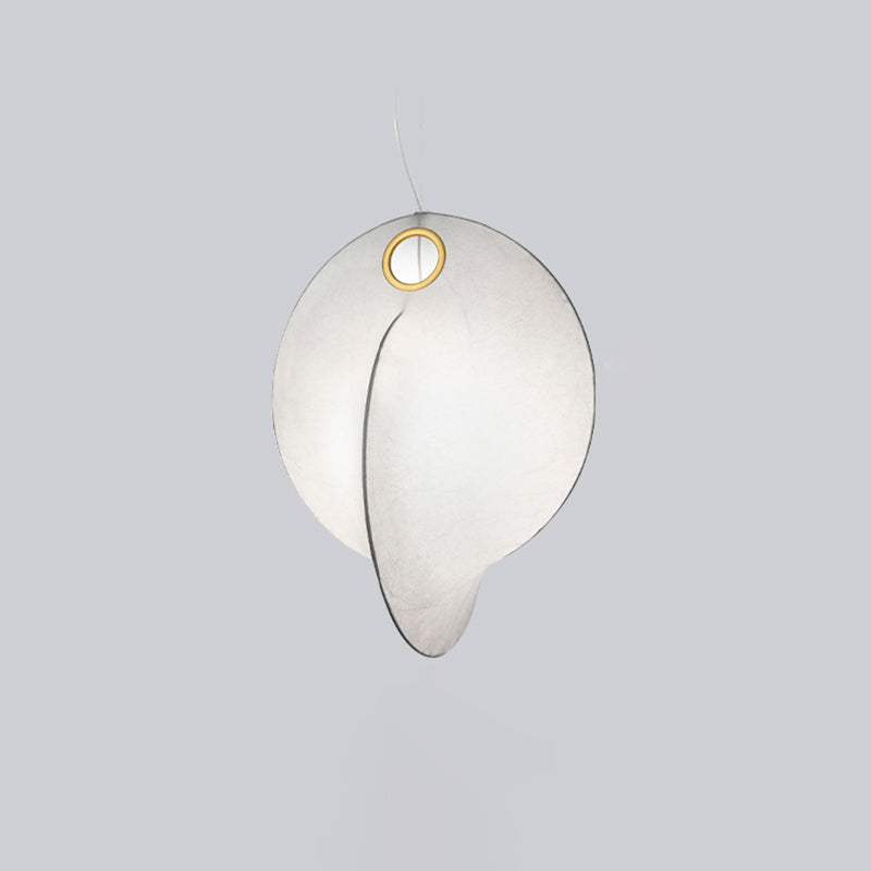 Silk moderne pendant nordique lumière 1-Light White suspendu plafond plafond pour salle à manger