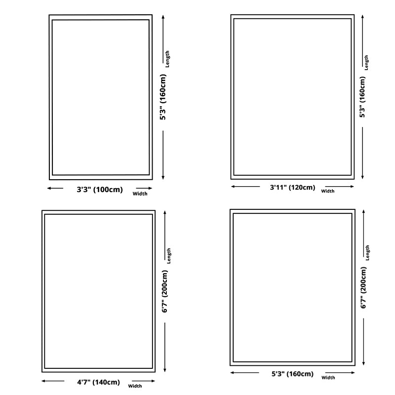 Yellow Living Room Rug Nordic Graphic Area Rug Polyester Stain Resistant Rug