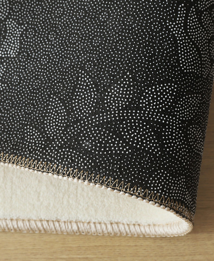 Yellow Living Room Rug Nordic Graphic Area Rug Polyester Stain Resistant Rug