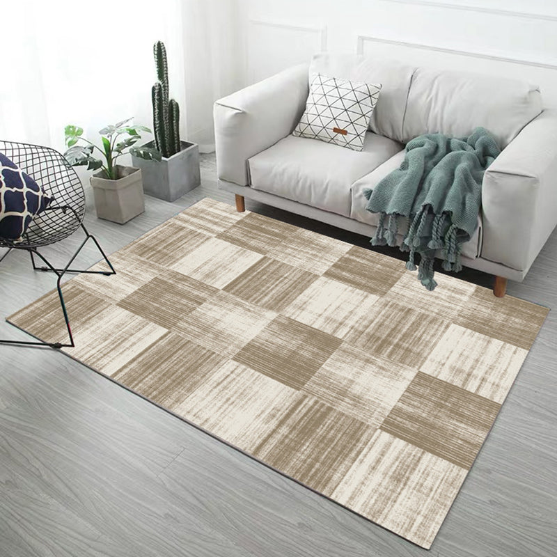 Creative Geometry Design Carpet Polyester Area Rug Stain Resistant Indoor Carpet for Living Room