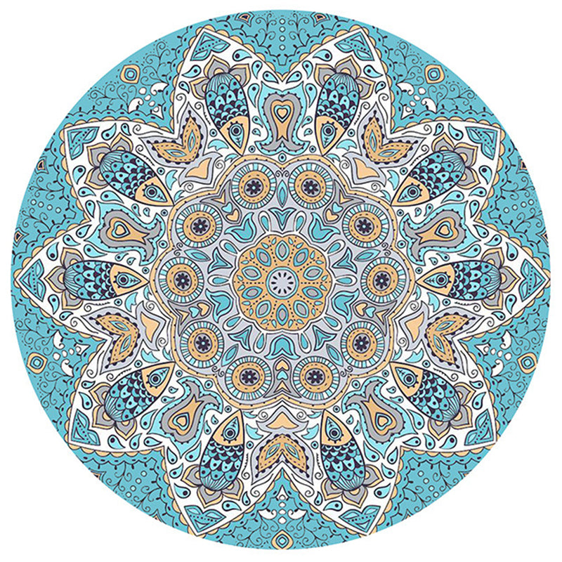 Chic Beige Americana Match Raping Polyester Bohemian Area Tapis Tapis sans glissement pour décoration intérieure