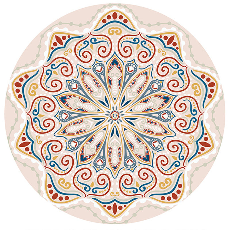 Chic Beige Americana Match Raping Polyester Bohemian Area Tapis Tapis sans glissement pour décoration intérieure