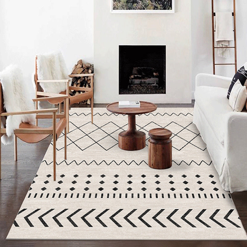 Victorian Area Rug National Pattern Carpet Polyester Washable Stain Resistant Rug for Home Decor