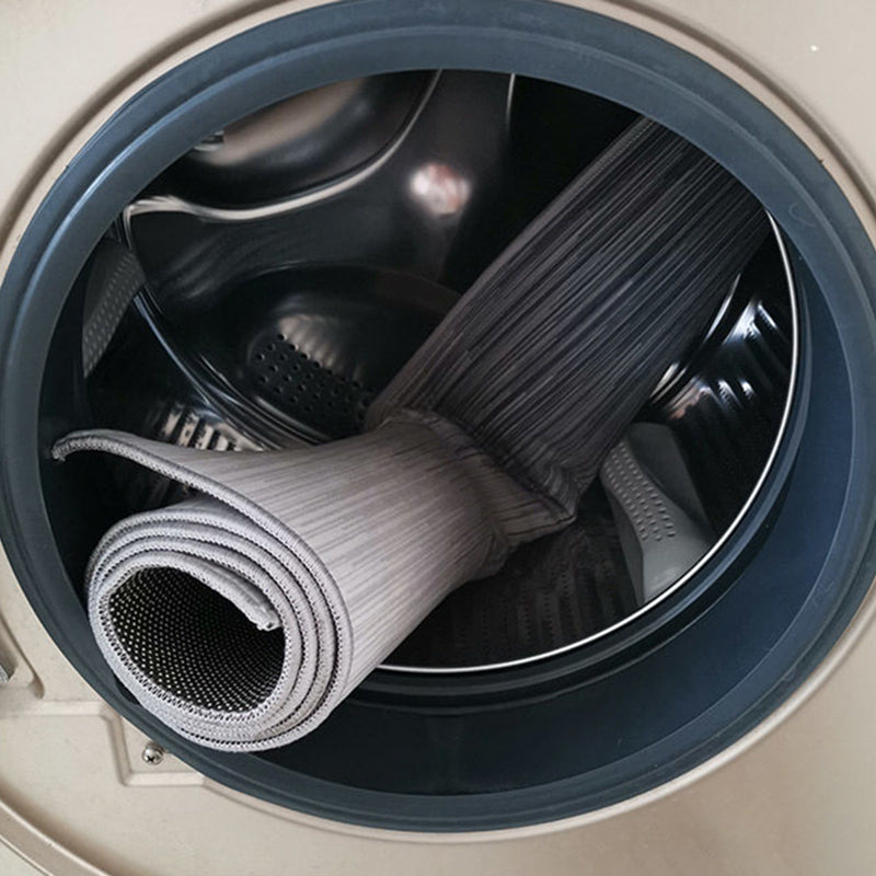 Fancy Black Modern Rug Polyester Geometric Pattern Area Rug Stain Resistant Rug for Home Decor