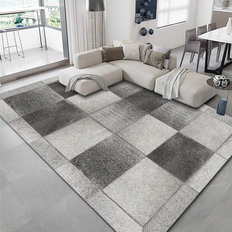 Creative Harlequin Pattern Area Rug Polyester Carpet Non-Slip Backing Indoor Rug for Home Decoration