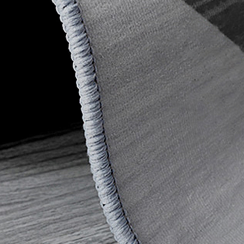 Grey Geometric Pattern Area Rug Polyester Modern Area Carpet Stain Resistant Rug for Home Decor