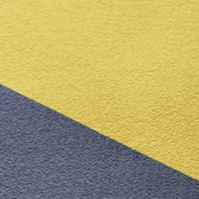 Blue Modern Carpet Geometric Pattern Polyester Area Rug Stain Resistant Rug for Living Room