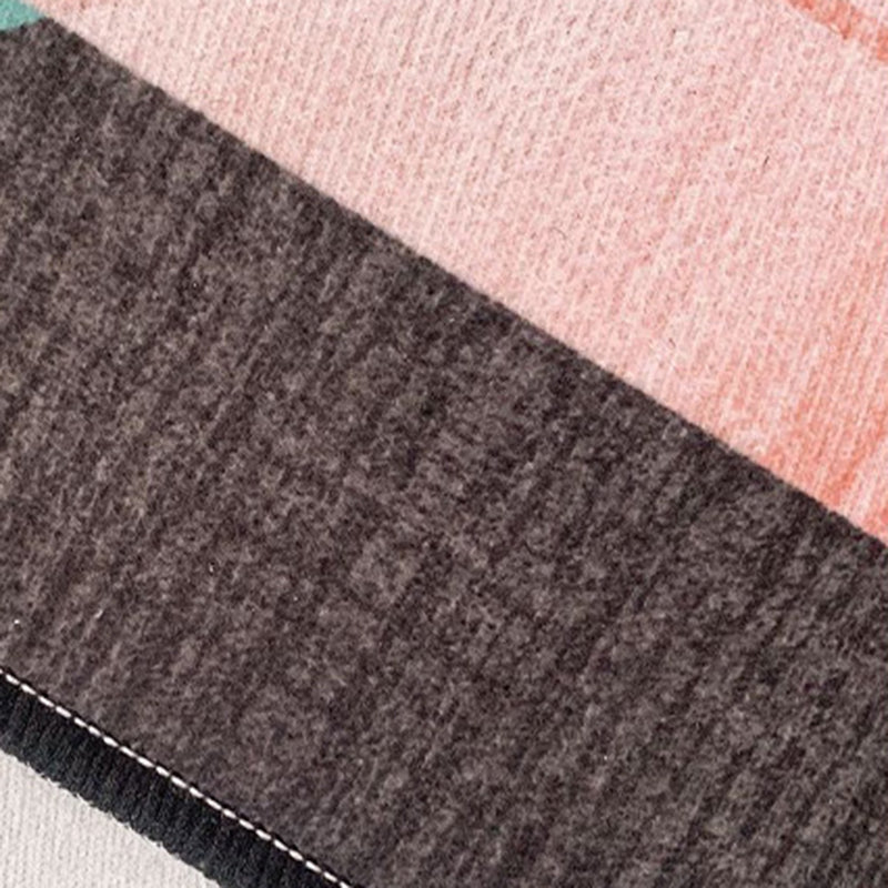 Modern Geometric Carpet Leisure Washable Area Rug Polyster Living Room Carpet with Non-Slip Backing