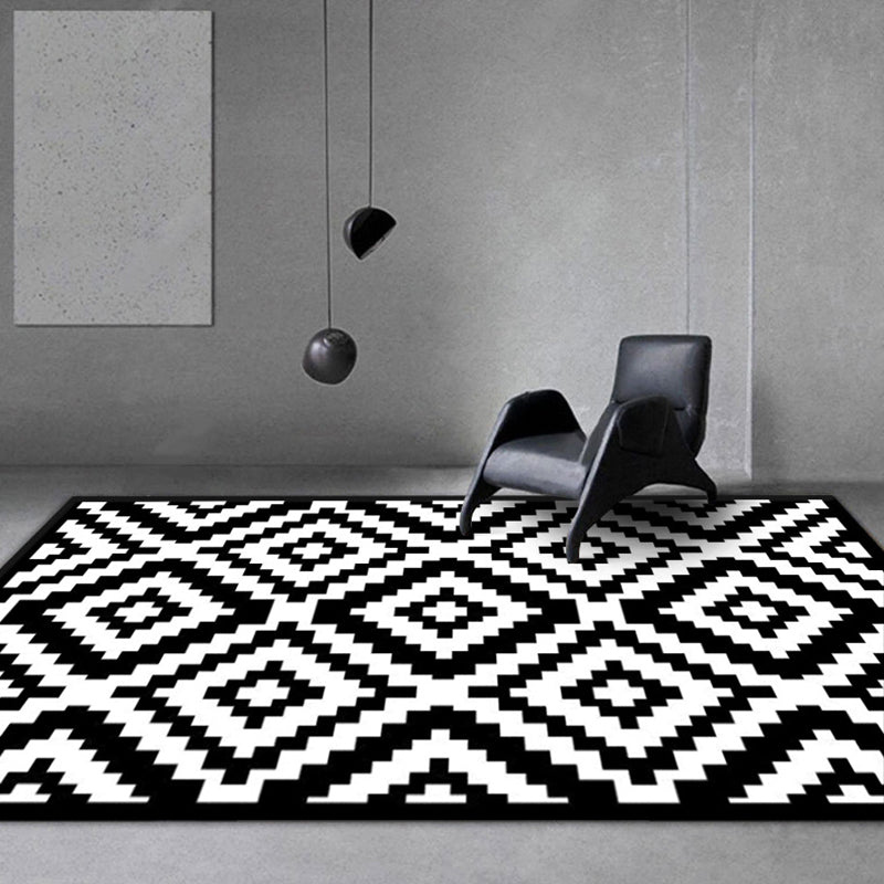 Antique Florentine Tile Carpet Polyester Area Rug Stain Resistant Indoor Carpet for Living Room