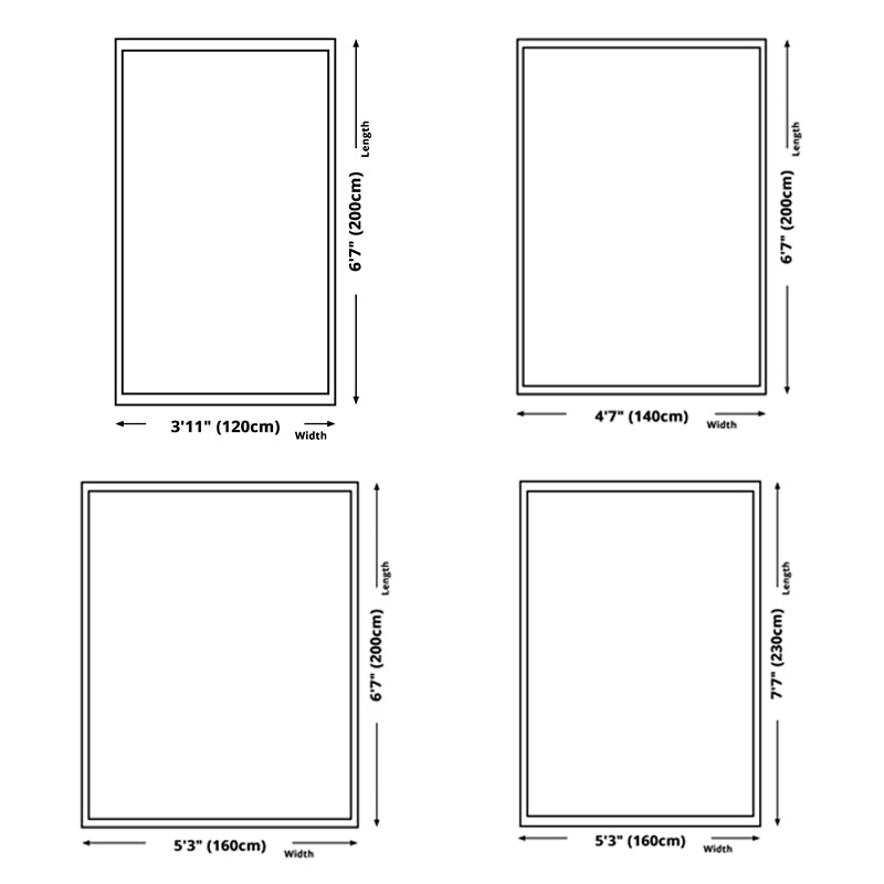 Green Modern Area Carpet Polyester Color Block Rug Stain Resistant Area Rug for Home Decor