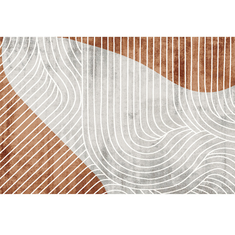 Simplicité Résumé Modèle tapis artistique Polyester Tapis sans glissement pour décoration intérieure