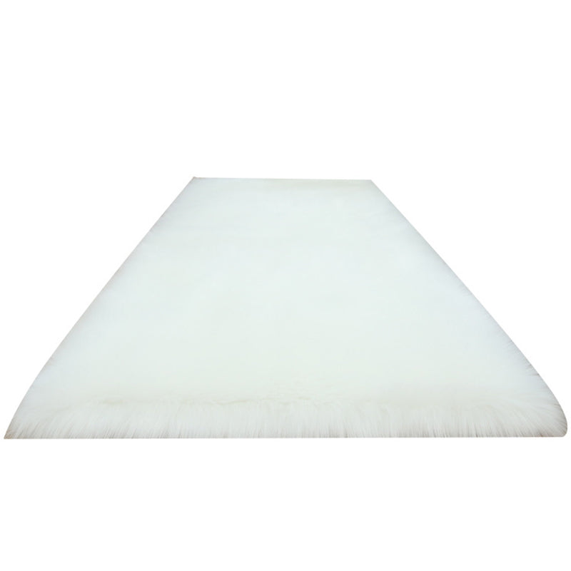 Moderner Teppich Klassiker einfacher Shag Teppich Polyester Nicht-Rutsch-Rückschlagteppich für Wohnzimmer
