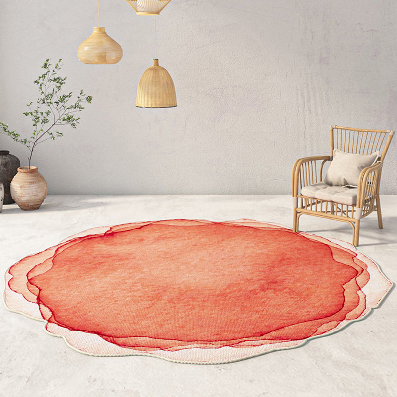 Eigentijds effen kleurtapijt, oranje polyester, tapijt, anti-splittapijt voor woondecoratie