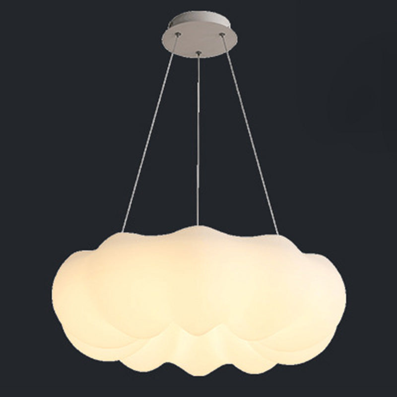 White Cloud Pendant Light LED Acrylic Ceiling Suspension Lamp for Bedroom