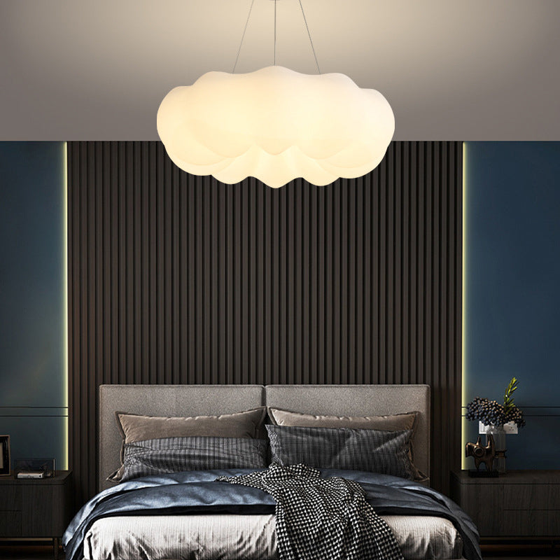 White Cloud Pendant Light LED Acrylic Ceiling Suspension Lamp for Bedroom