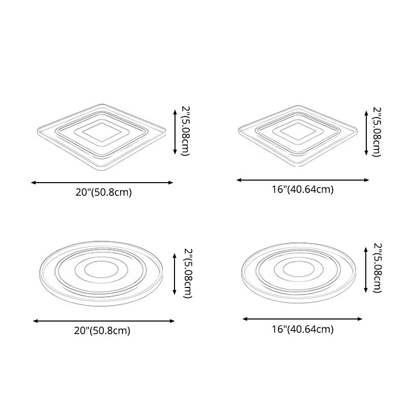 Plafonnier LED en métal de Style nordique, lampe encastrée en noir et blanc pour chambre à coucher
