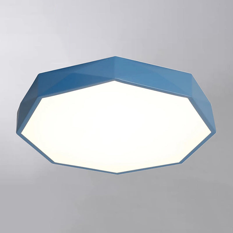 Plafonnier LED en métal pour chambre d'enfant, moderne et géométrique, Macaron