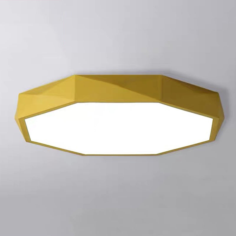 Plafonnier LED en métal pour chambre d'enfant, moderne et géométrique, Macaron