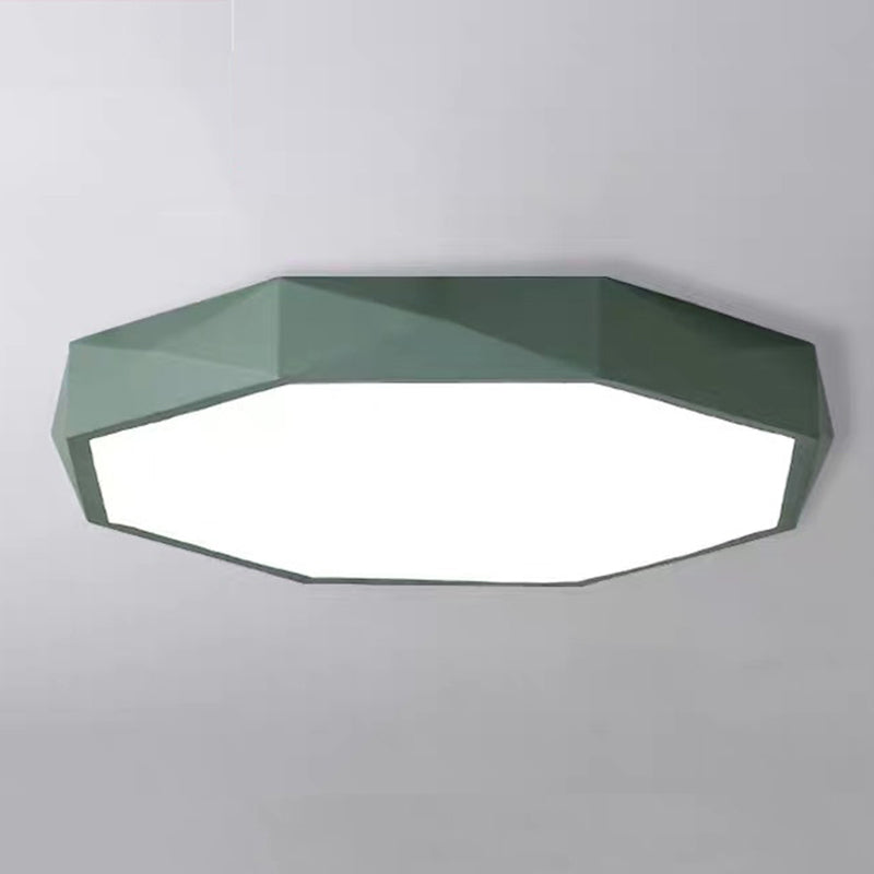 Plafonnier LED en métal pour chambre d'enfant, moderne et géométrique, Macaron