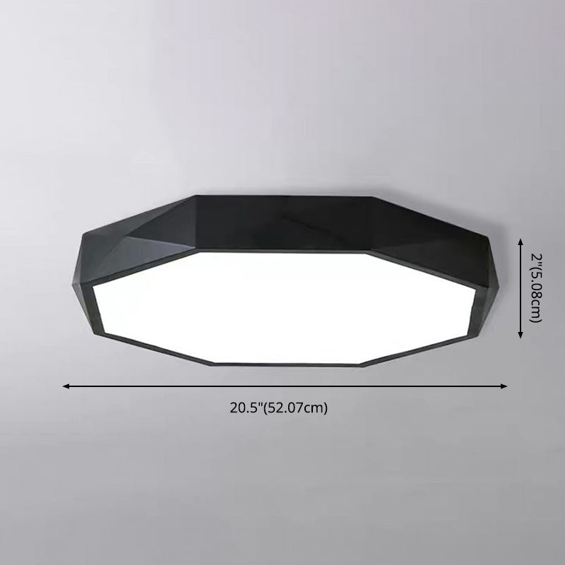 Plafonnier LED en métal pour chambre d'enfant, moderne et géométrique, Macaron