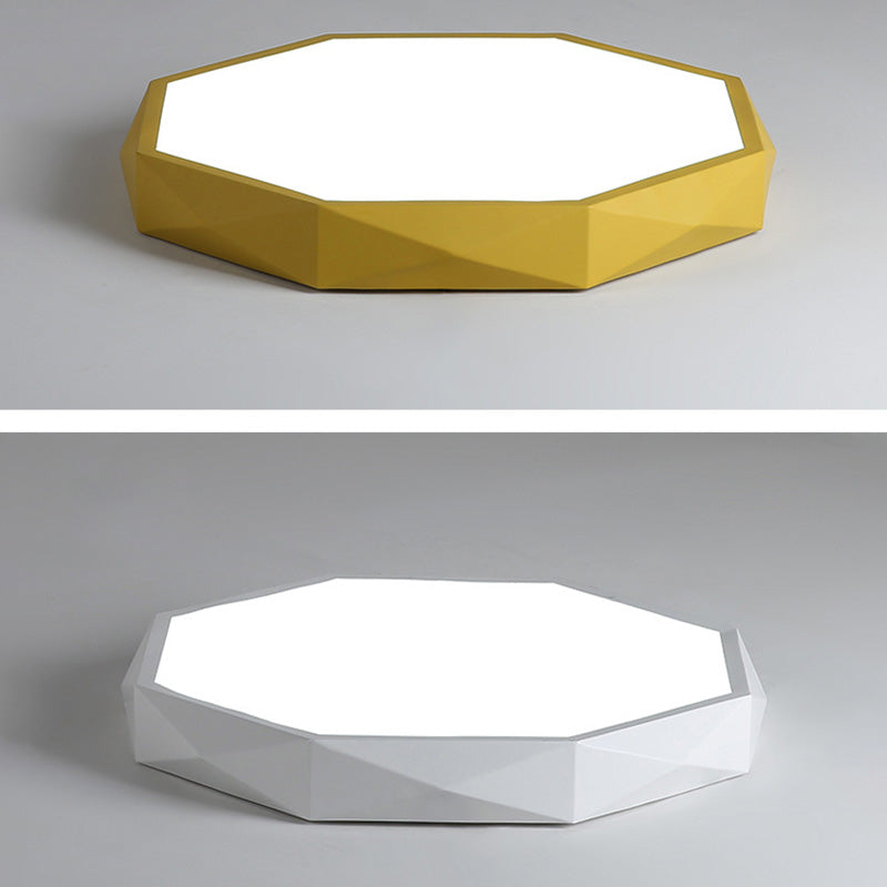 Plafonnier LED en métal pour chambre d'enfant, moderne et géométrique, Macaron