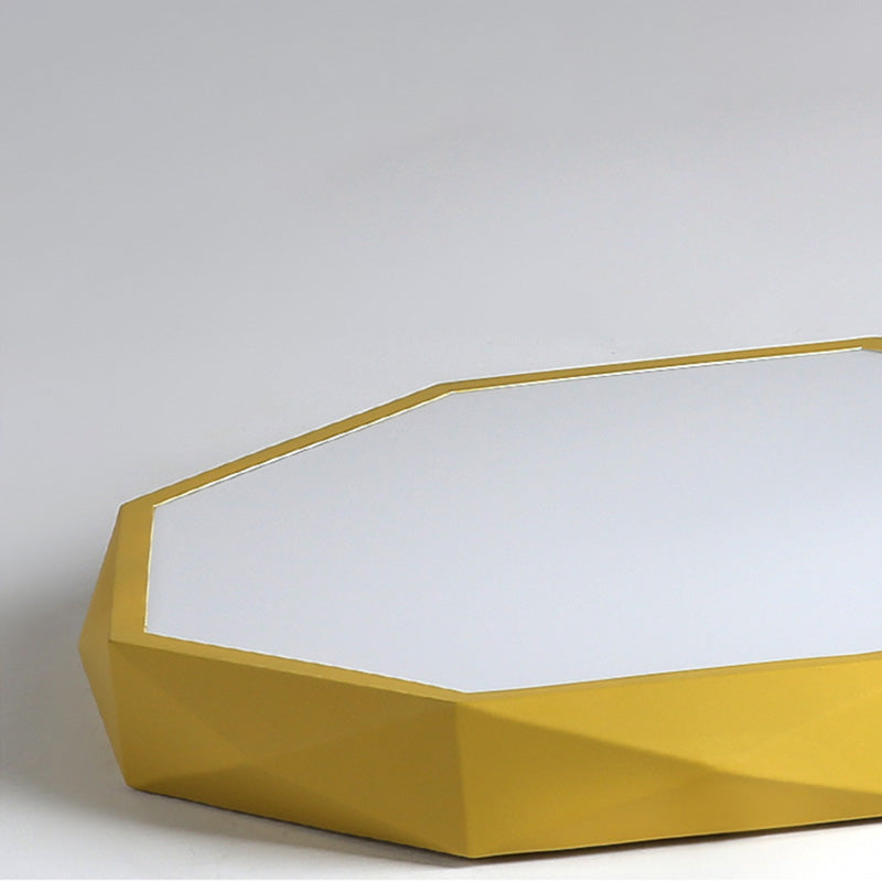 Plafonnier LED en métal pour chambre d'enfant, moderne et géométrique, Macaron