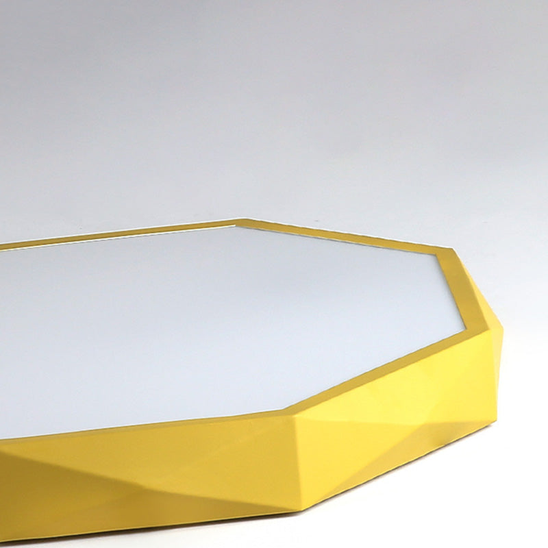 Plafonnier LED en métal pour chambre d'enfant, moderne et géométrique, Macaron