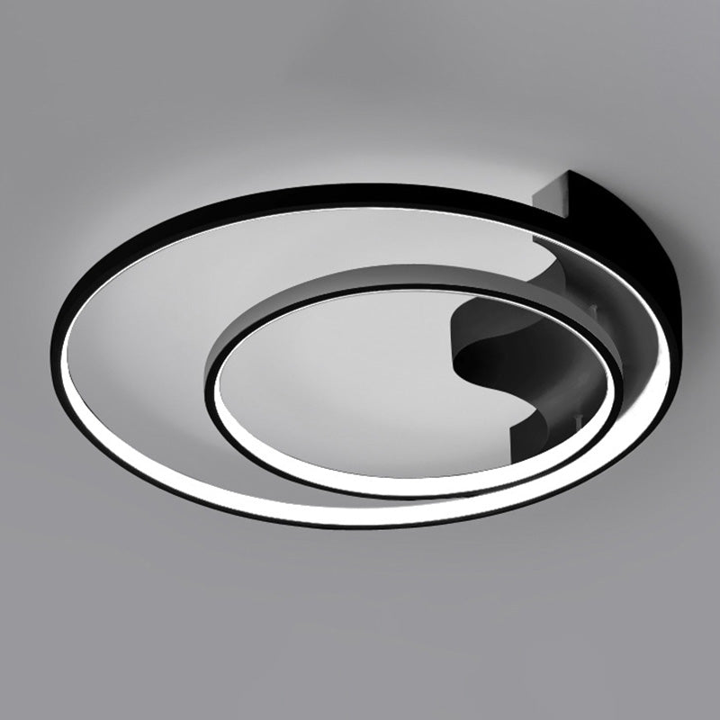 Lusvormige inbouwminimalistische metalen LED-plafondlamp voor slaapkamer