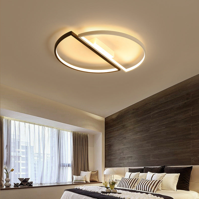Modern Style Metal Geometric Flush Mount Ceiling Light for Bedroom Living Room